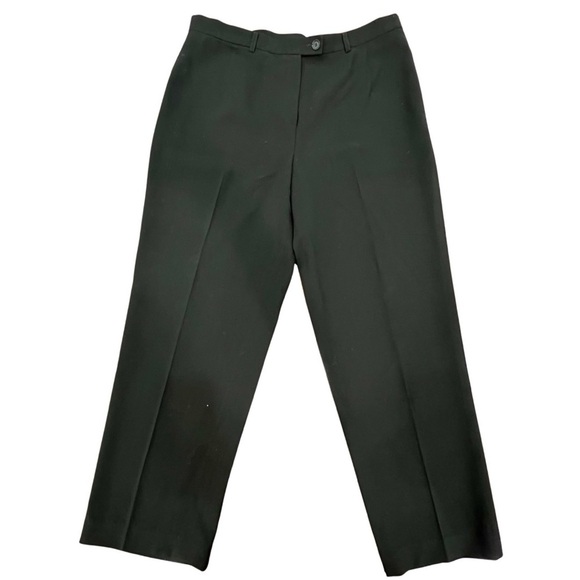 Akris 100% Virgin Wool Black Dress Pants